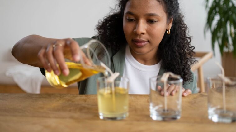 Measure 2/3 Cup with 1 Cup