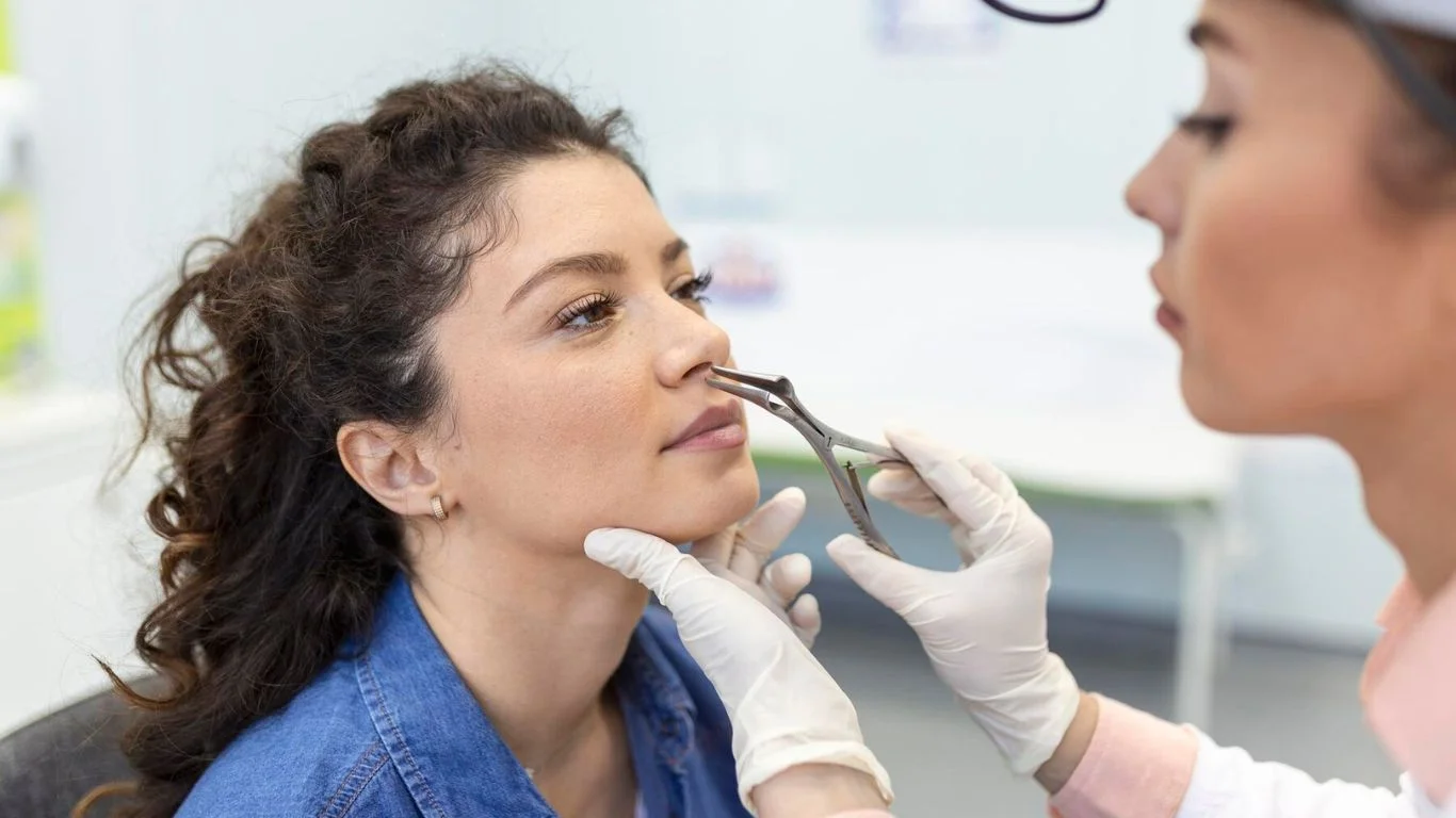 Remove a Nose Stud with a Flat Back