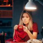 how to sew a hole in a shirt